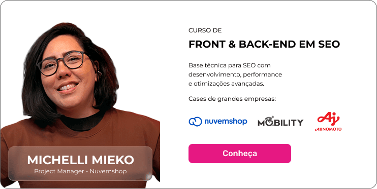 Prof. Michelli Mieko - Front & Back-end em SEO
