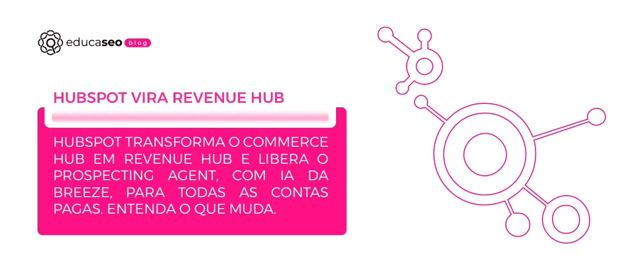 HubSpot vira Revenue Hub e libera IA de prospecção para toda a base paga
