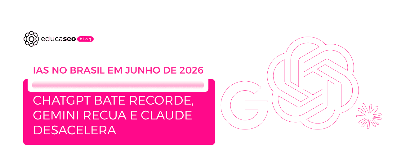Tráfego de IA no Brasil em junho: ChatGPT bate recorde, Gemini recua e Claude desacelera